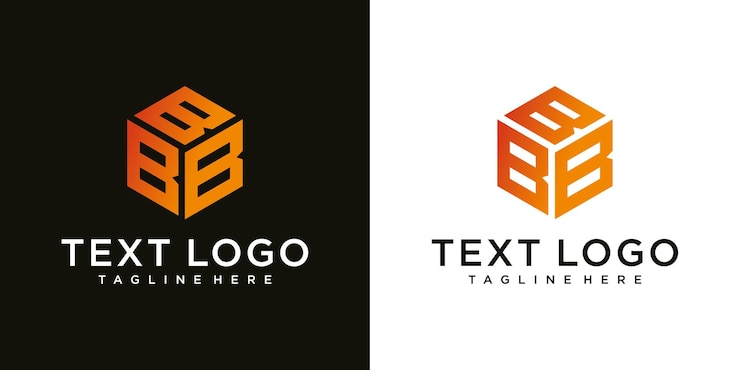 Vector plantilla de diseño de logotipo de lujo de signo de letra b inicial moderno abstracto
