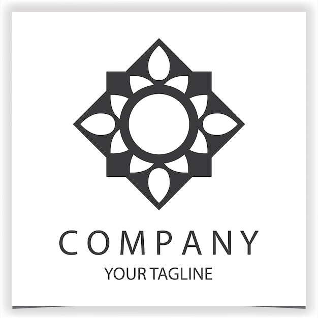 plantilla de diseño de logotipo de lujo vectorial