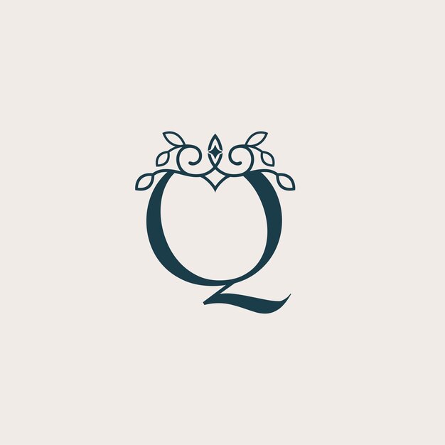plantilla de diseño de logotipo de marca belleza cosmética Q