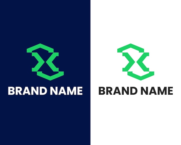 plantilla de diseño de logotipo de marca de letra x