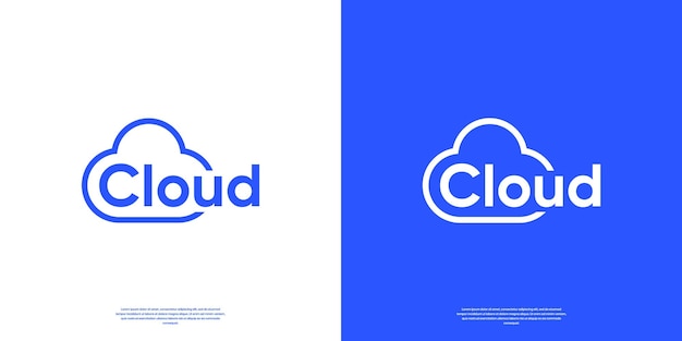 plantilla de diseño de logotipo de marca de palabras de la nube