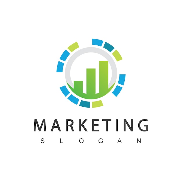 Plantilla de diseño de logotipo de marketing digital