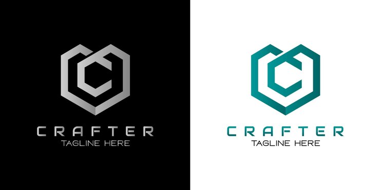 plantilla de diseño de logotipo de marketing profesional de letra c