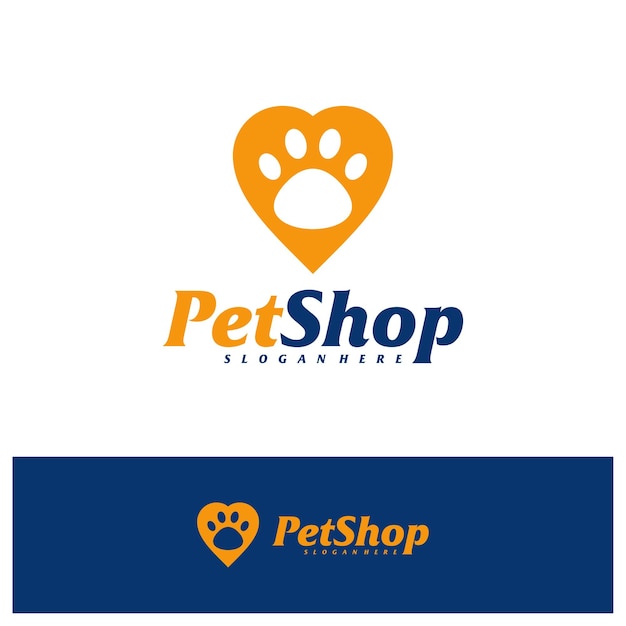 Plantilla de diseño de logotipo de mascota de amor Concepto de logotipo de mascota vector Emblema Símbolo creativo Icono