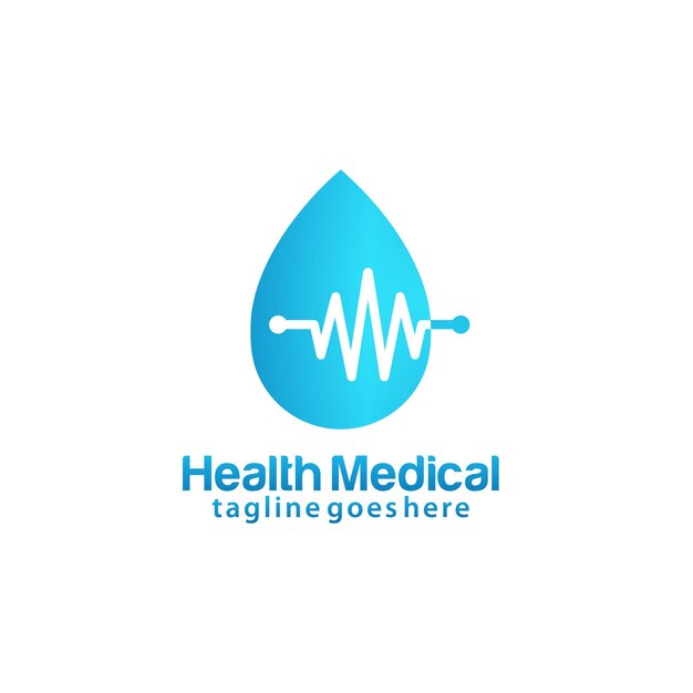 Plantilla de diseño de logotipo médico de salud
