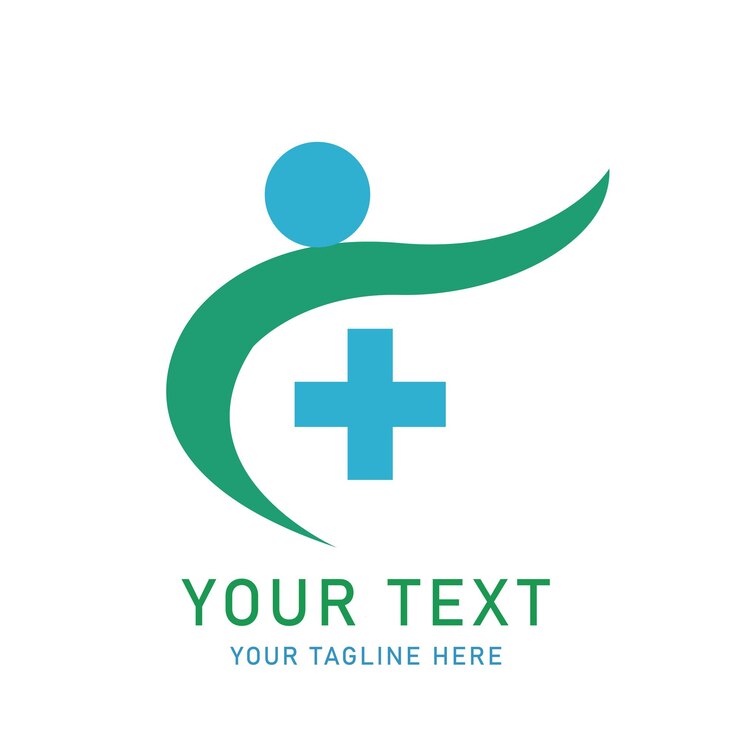 Plantilla de diseño de logotipo médico único para la atención médica profesional
