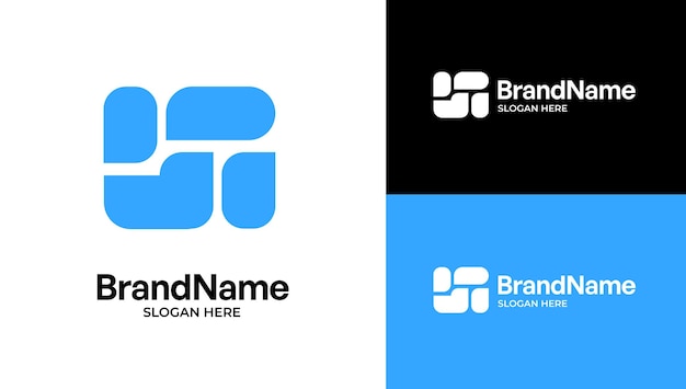 Plantilla de diseño de logotipo minimalista abstracto para cualquier propósito