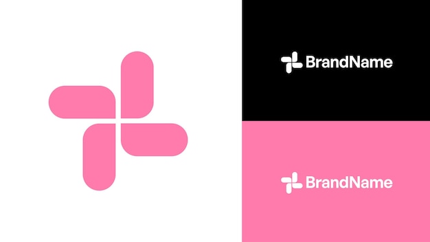 Plantilla de diseño de logotipo minimalista abstracto para cualquier propósito