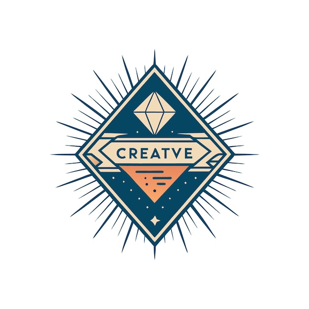 Plantilla de diseño de logotipo minimalista, creativo e innovador