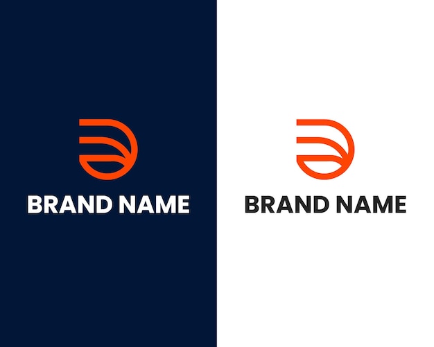 Vector plantilla de diseño de logotipo moderno letra d y e