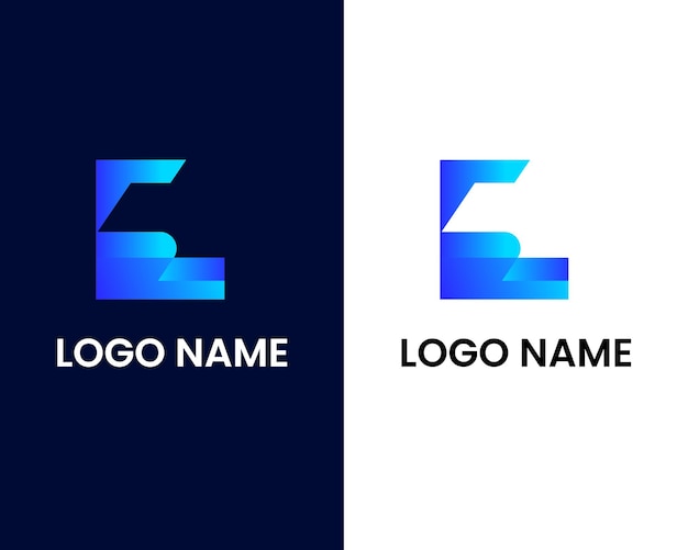 plantilla de diseño de logotipo moderno letra e y s
