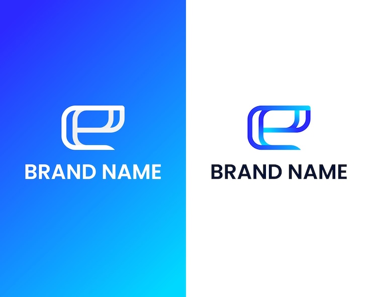 Vector plantilla de diseño de logotipo moderno letra e