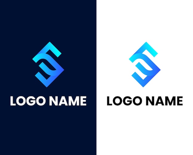 plantilla de diseño de logotipo moderno letra f y e