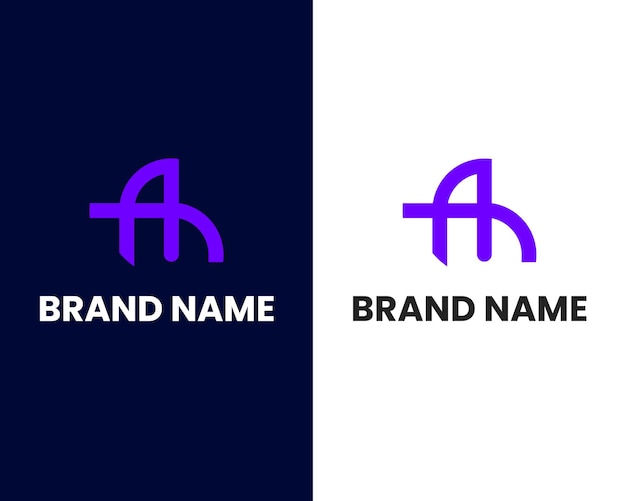 plantilla de diseño de logotipo moderno letra a y j