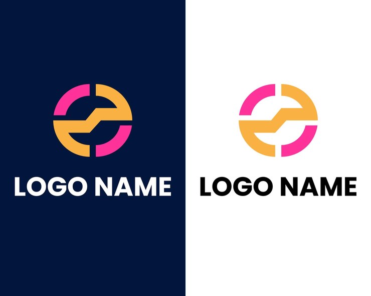 Vector plantilla de diseño de logotipo moderno de letra o y e