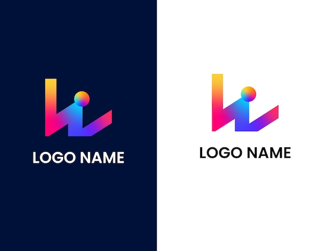 Plantilla de diseño de logotipo moderno letra w