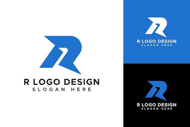 plantilla de diseño de logotipo de monograma inicial de R