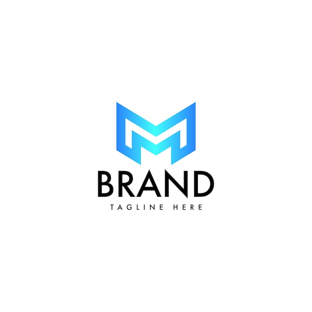 Plantilla de diseño de logotipo de Monograma M Monograma