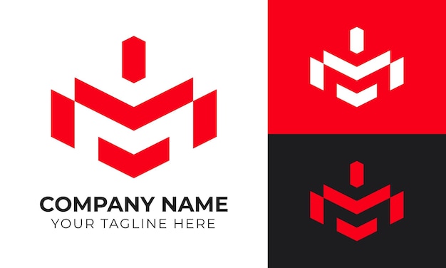 plantilla de diseño de logotipo de negocio abstracto minimalista moderno y creativo corporativo