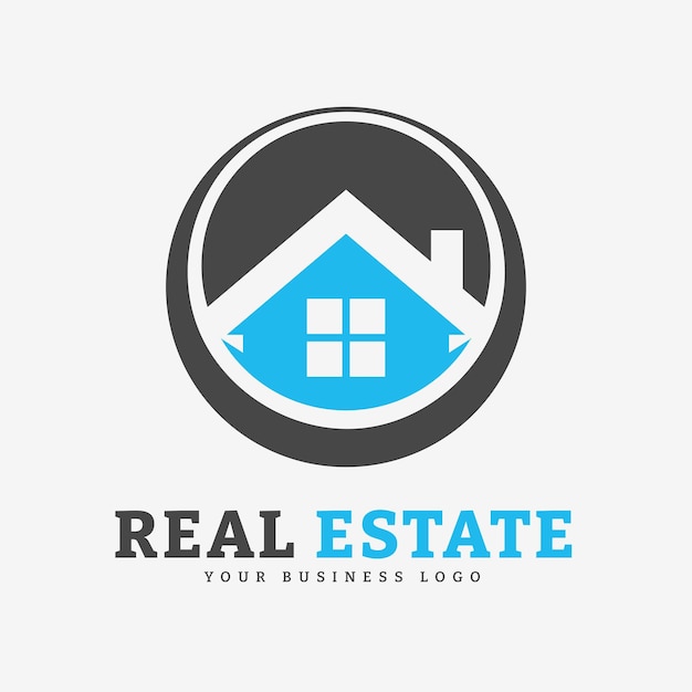 plantilla de diseño de logotipo de negocio inmobiliario vectorial