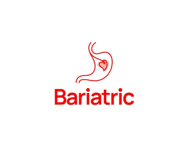 Vector plantilla de diseño de logotipo de negocio médico bariátrico