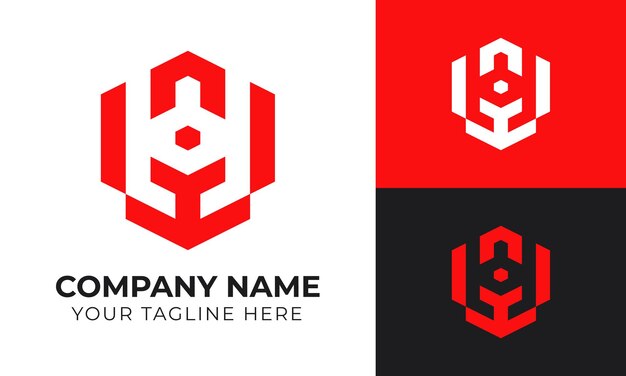 plantilla de diseño de logotipo de negocio minimalista y abstracto moderno creativo corporativo