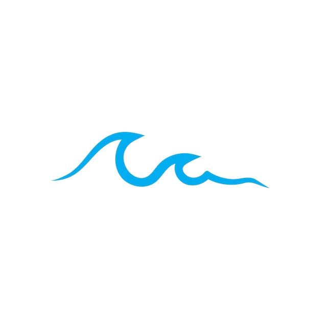 Plantilla de diseño de logotipo de onda de agua