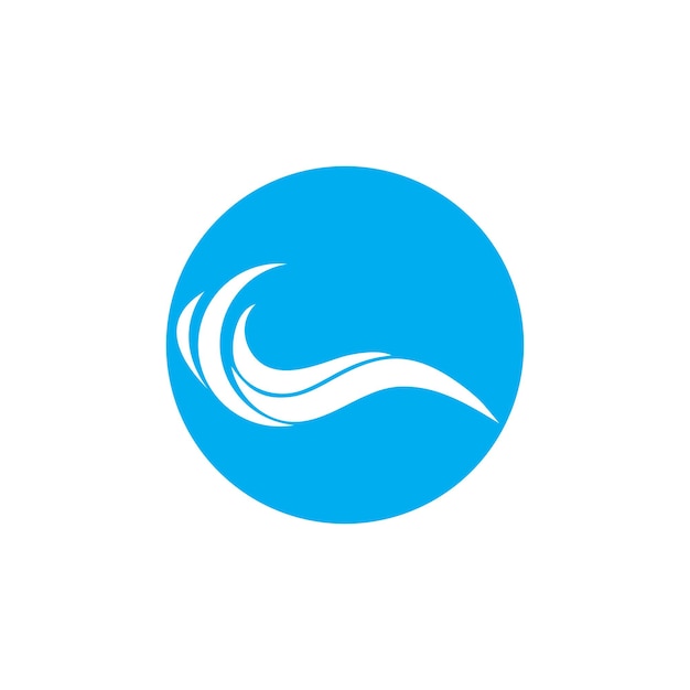 Plantilla de diseño de logotipo de onda de agua