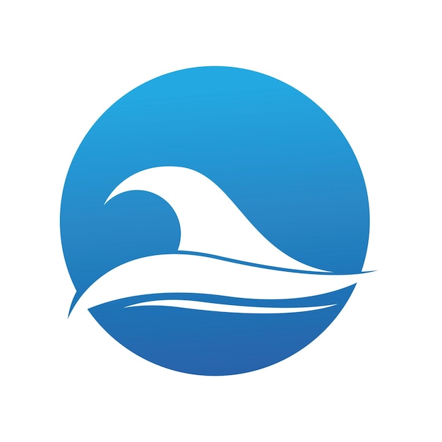 Plantilla de diseño de logotipo de onda de agua