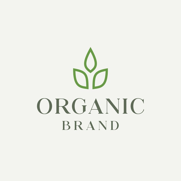Vector plantilla de diseño de logotipo orgánico icono hoja naturaleza utilizable para la naturaleza cosmética salud y belleza logotipo