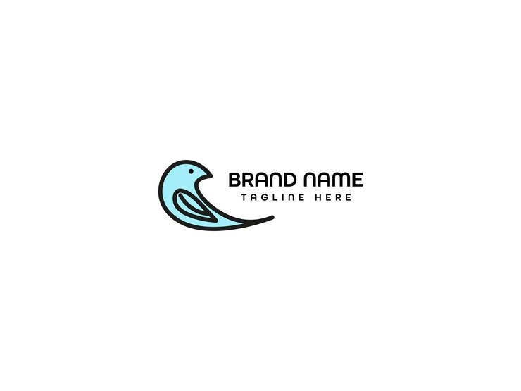 Plantilla de diseño de logotipo de pájaro