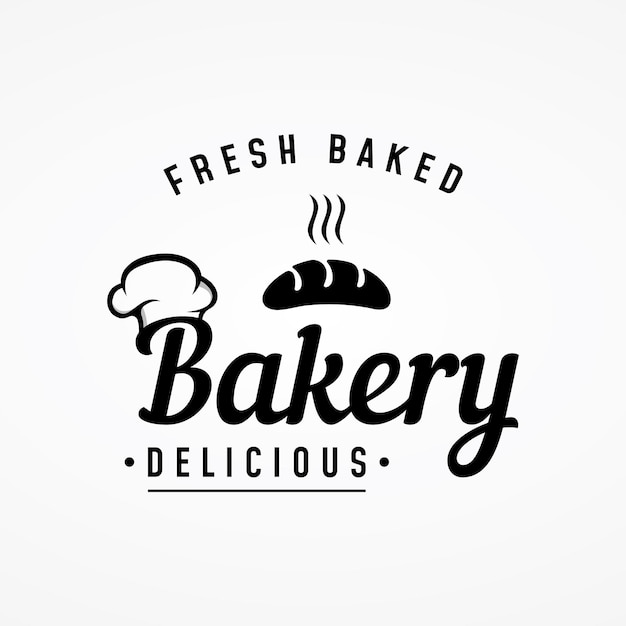Plantilla de diseño de logotipo de pan de trigo retro Insignia para panadería panadería casera restaurante o café pastelería negocio