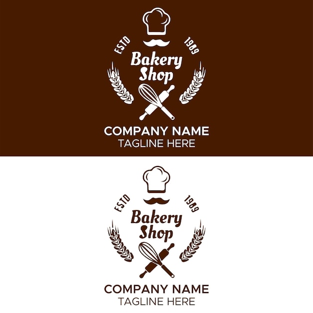 Plantilla de diseño de logotipo de panadería