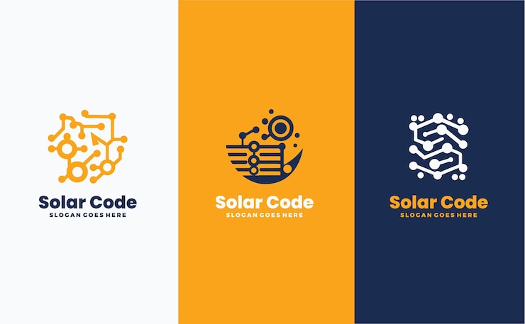 Vector plantilla de diseño del logotipo de los paneles solares