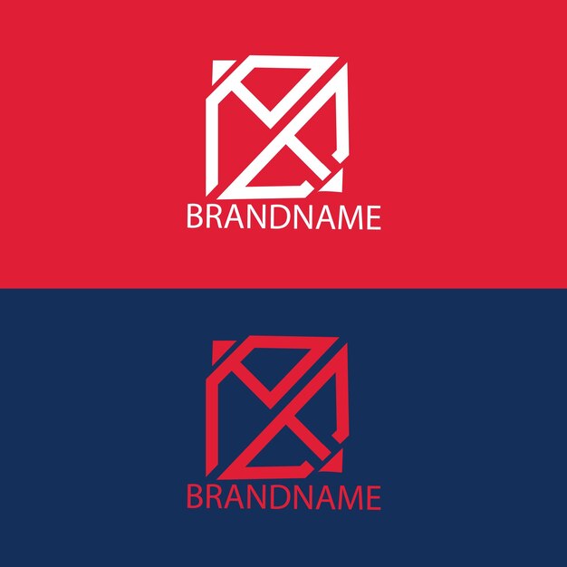 Plantilla de diseño de logotipo pe de letra inicial de monograma moderno