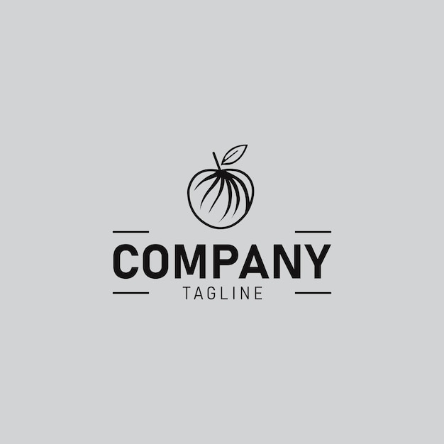 Plantilla de diseño de logotipo peachminimal