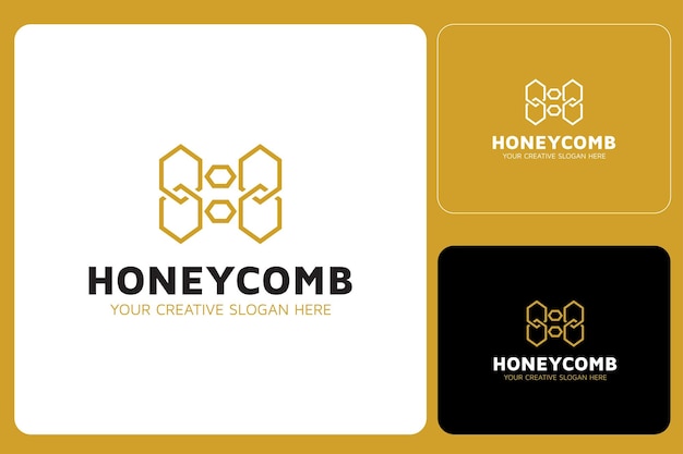 plantilla de diseño de logotipo de peine de miel concepto de diseño de miel vector de símbolo creativo
