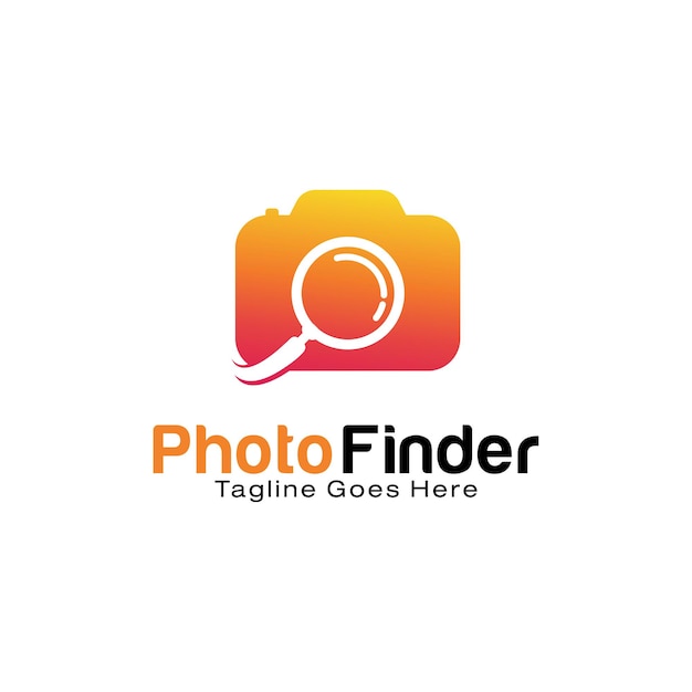 Plantilla de diseño de logotipo de photo finder