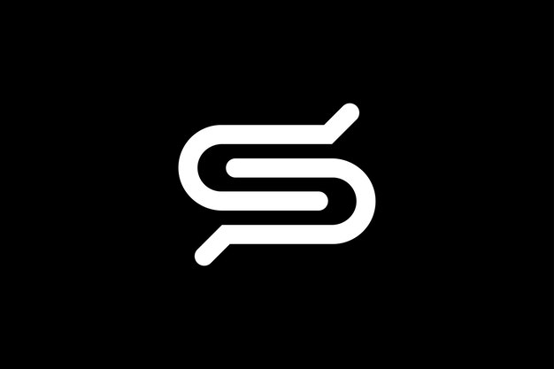 plantilla de diseño del logotipo de la pila de letras S