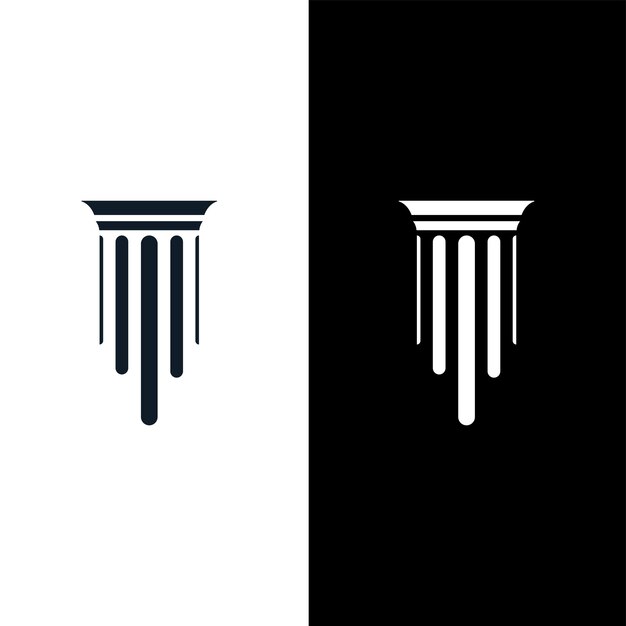 La plantilla de diseño del logotipo del pilar es el más vendido