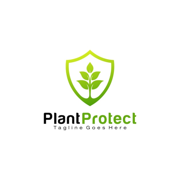 Plantilla de diseño de logotipo de Plant Protect