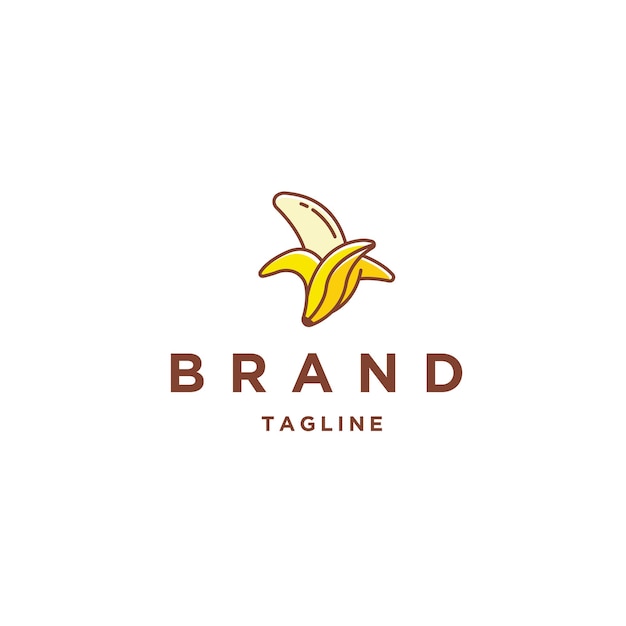 Plantilla de diseño de logotipo de plátano