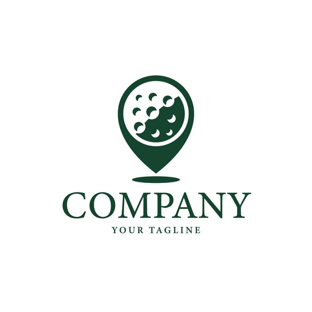 plantilla de diseño del logotipo de Point Golf