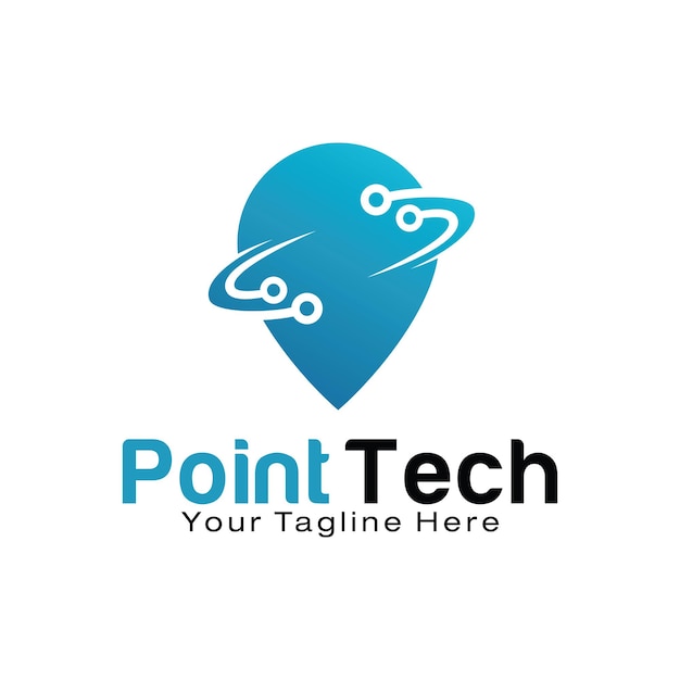 Plantilla de diseño de logotipo de Point Tech