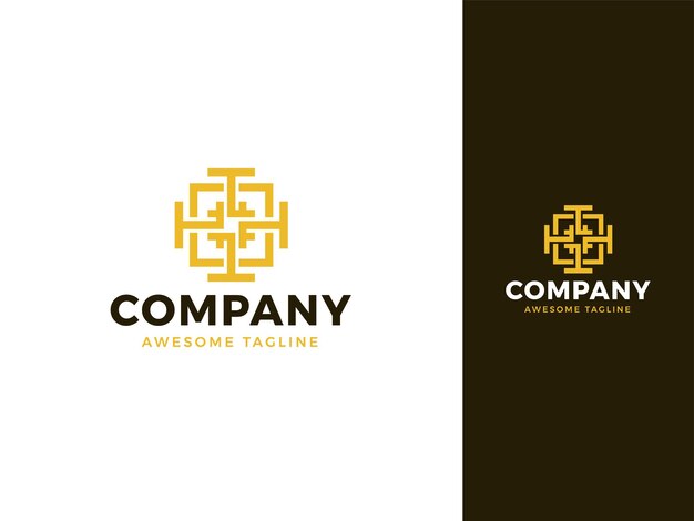 Plantilla de diseño de logotipo profesional abstracto para empresa