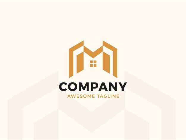 Plantilla de diseño de logotipo profesional inmobiliario para empresa