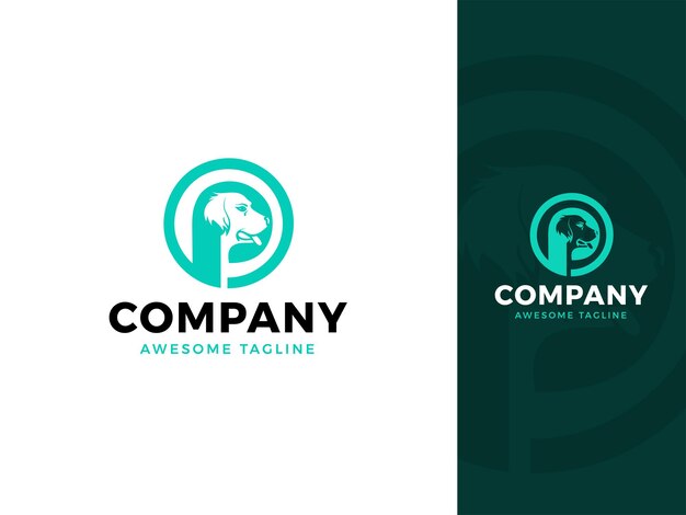 Plantilla de diseño de logotipo profesional para mascotas para empresa