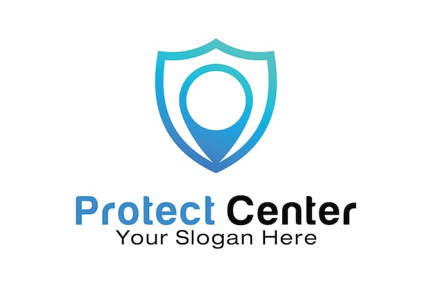 Plantilla de diseño de logotipo de Protect Center