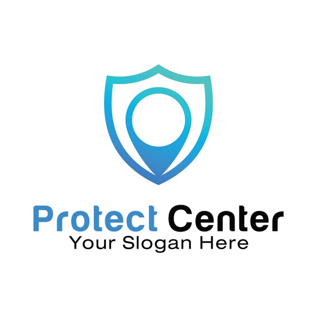 Plantilla de diseño de logotipo de protect center