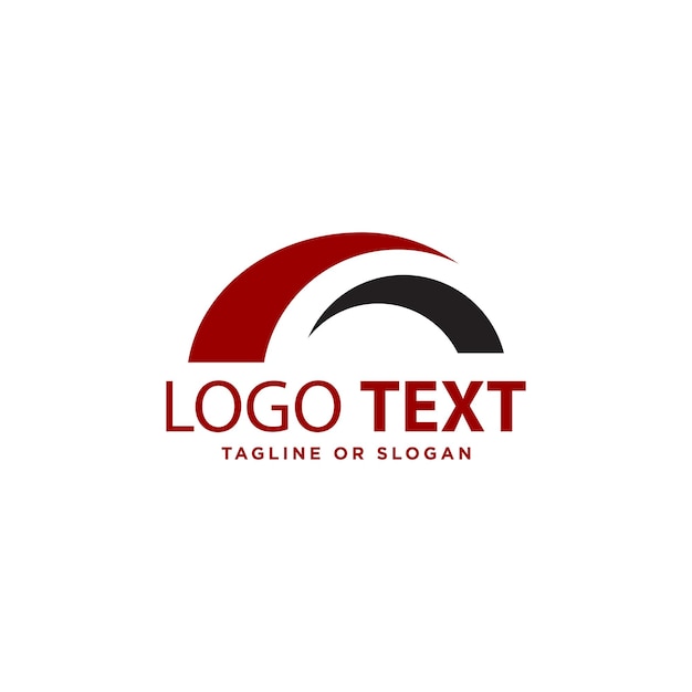plantilla de diseño del logotipo del puente geométrico